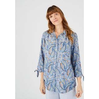 Damart  Gemusterte Bluse mit Schleifen 