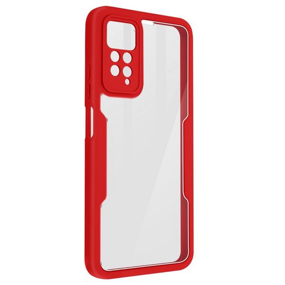 Avizar  Coque 360° Redmi Note 11 Pro 5G Rouge 