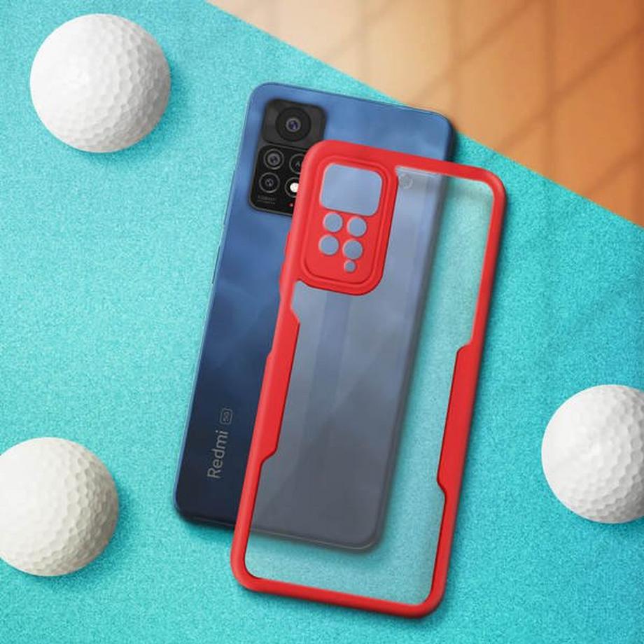 Avizar  Coque 360° Redmi Note 11 Pro 5G Rouge 
