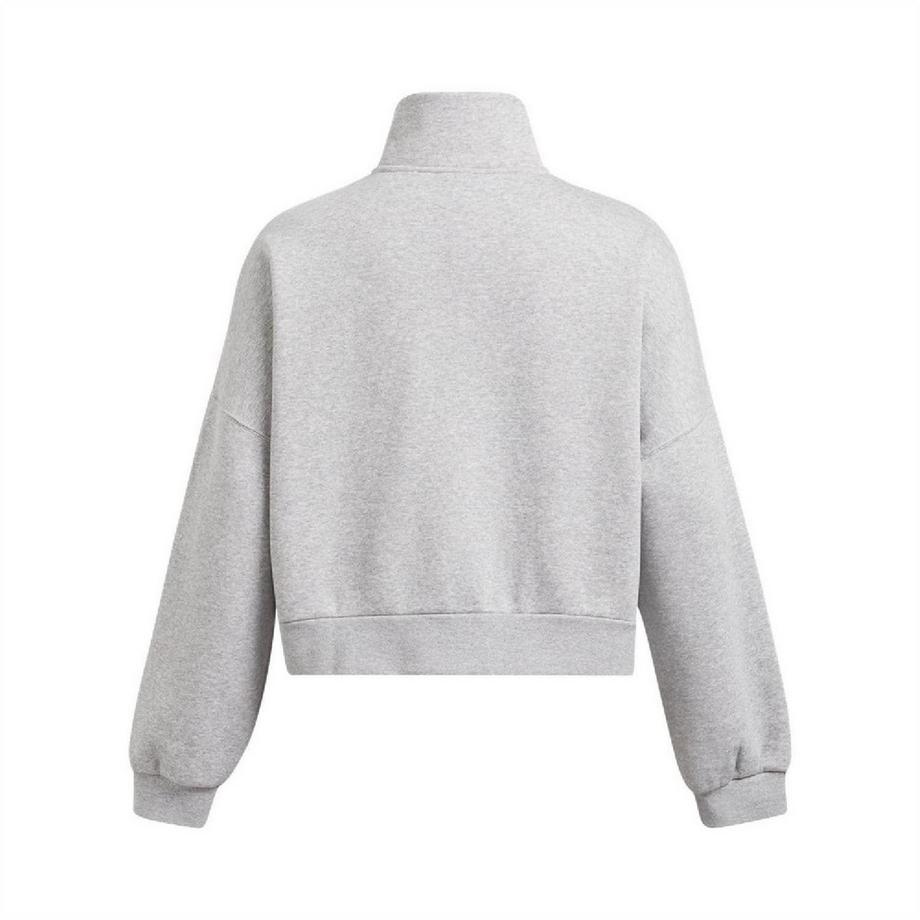 UNDER ARMOUR  Icon Felpa In Pile Oversize Icona Mezza Cerniera 