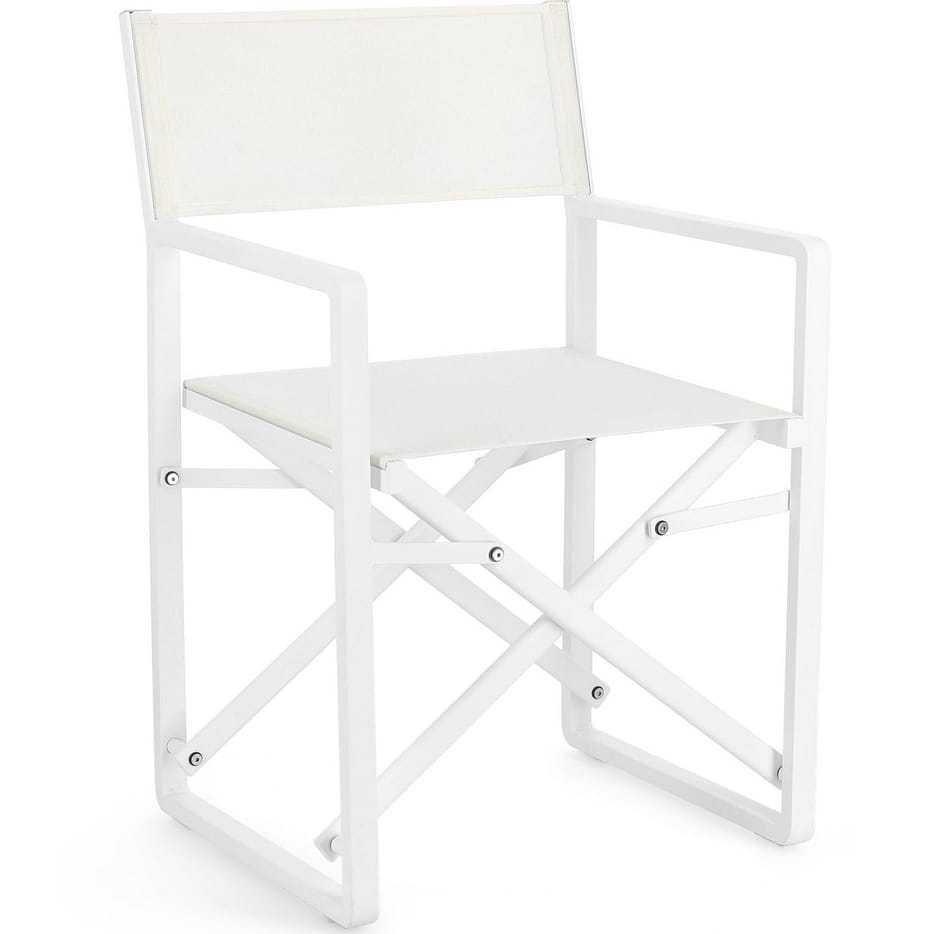 mutoni Chaise de metteur en scène Konnor blanc  