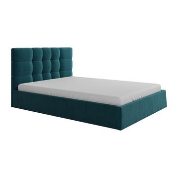 Bett mit Bettkasten - 140 x 190 cm - Stoff - Blau - ELIAVA von Pascal Morabito