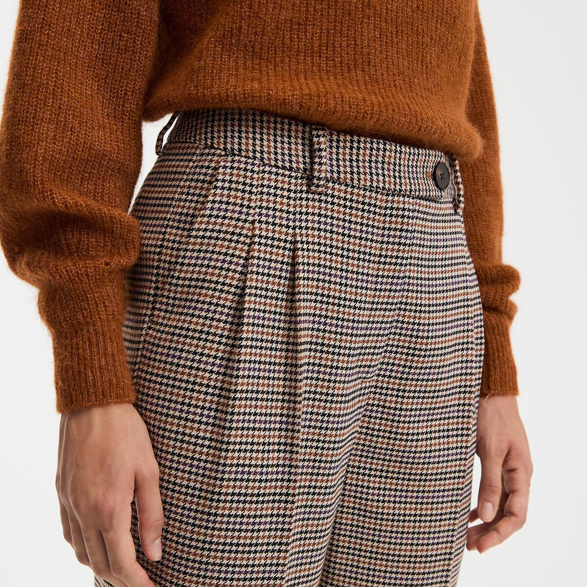 La Redoute Collections Slim Fit Karierte Zigarettenhose  