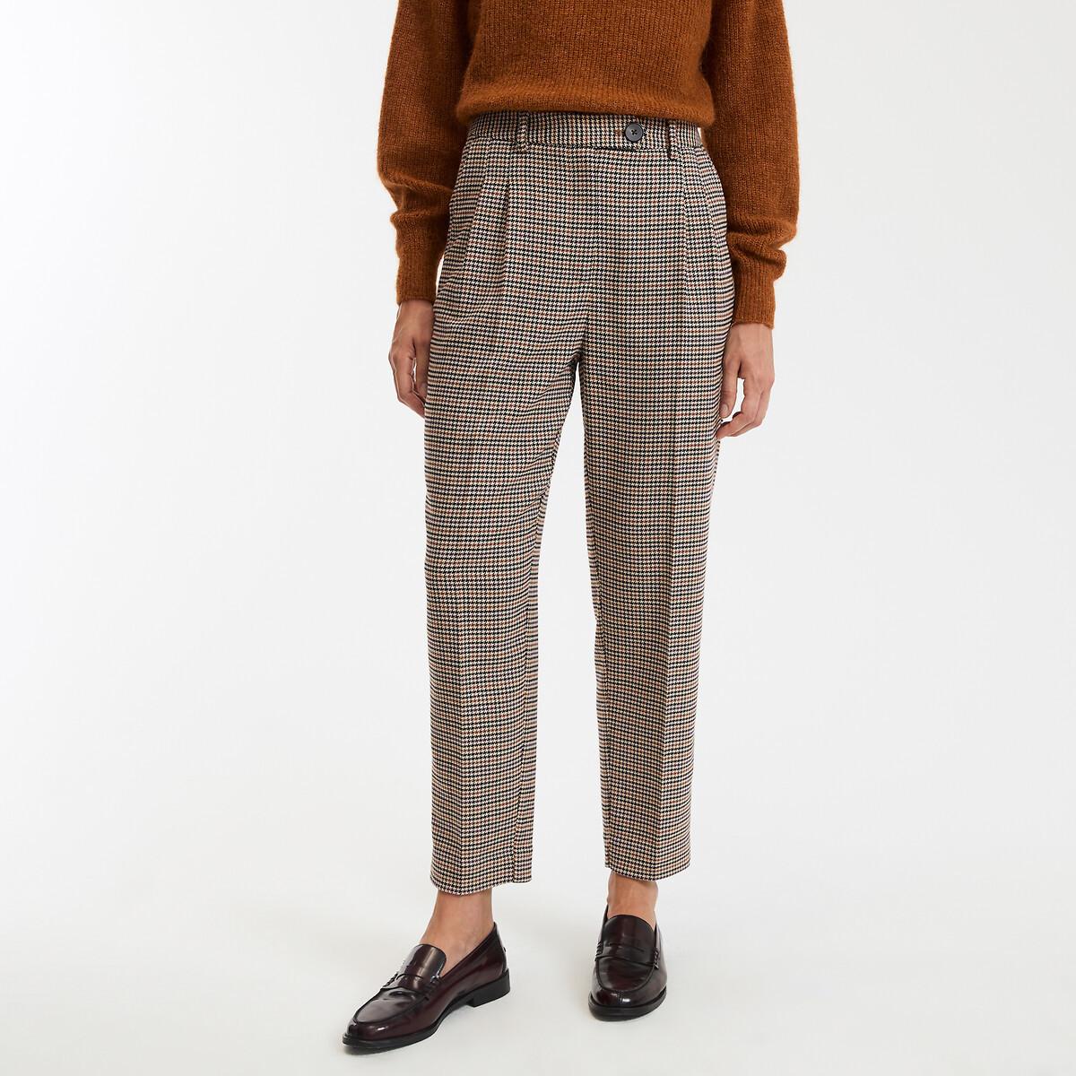 La Redoute Collections Slim Fit Karierte Zigarettenhose  