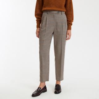 La Redoute Collections Slim Fit Karierte Zigarettenhose  