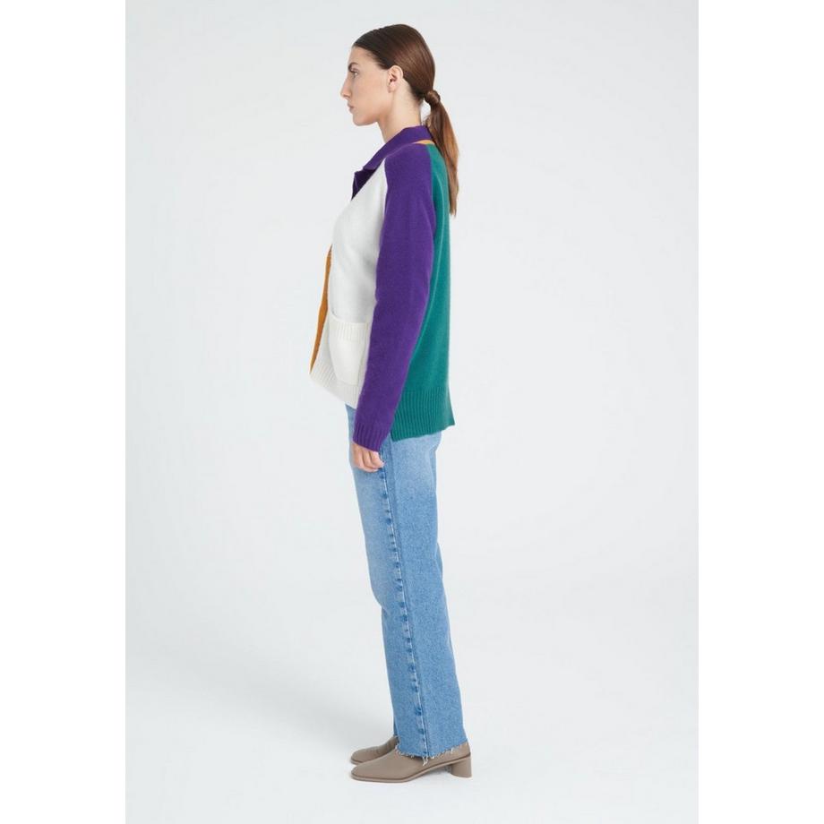 Studio Cashmere8 ZAYA 16 Cardigan Scollo a V 4 Fili Cashmere  