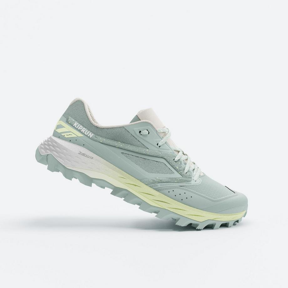 KIPRUN  Chaussures de Trail Running Femme, Kiprun XT8 Vert Jaune 