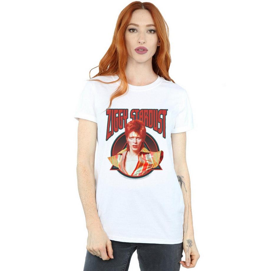 David Bowie Ziggy Stardust Bedrucktes T-Shirt  