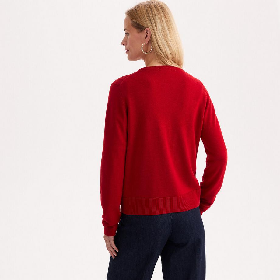 La Redoute Collections Cardigan en fine maille col rond  