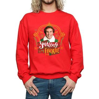 Elf Smiling Is My Favorite Sweatshirt  