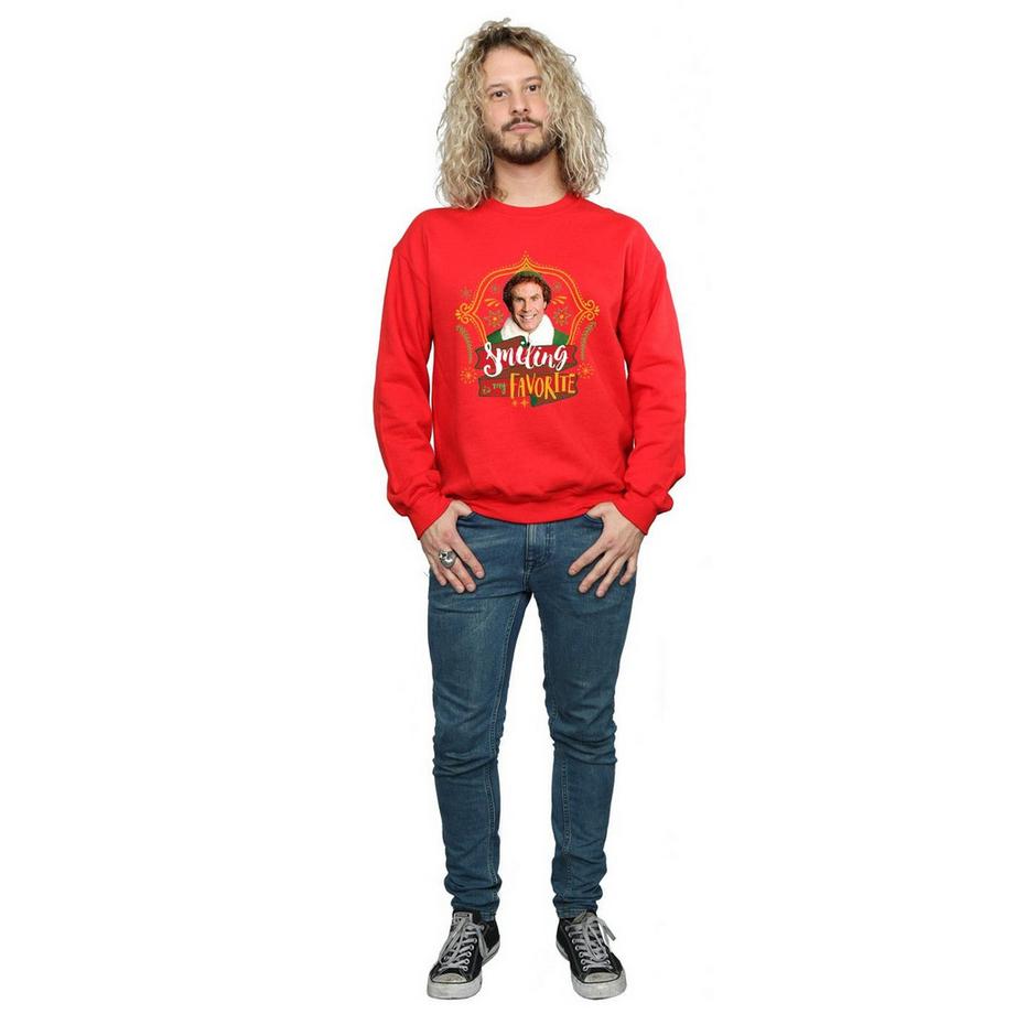 Elf Smiling Is My Favorite Sweatshirt  