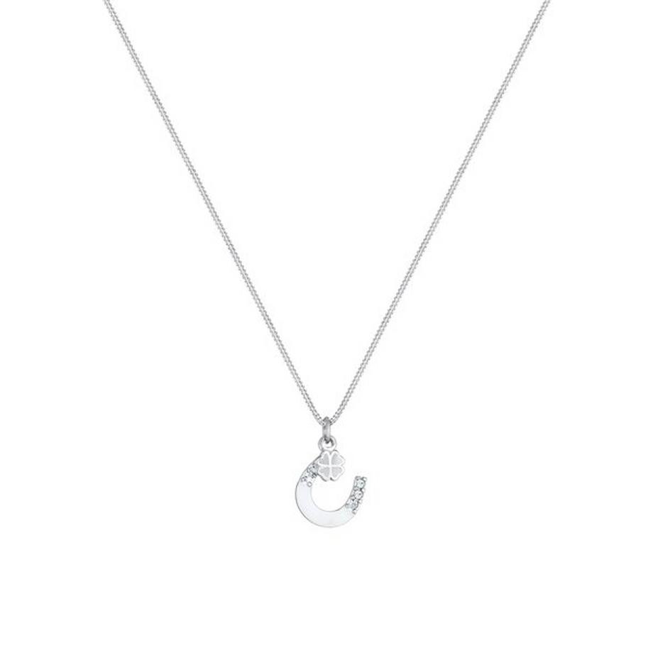 Elli  Halskette Hufeisen Kleeblatt Kristall 