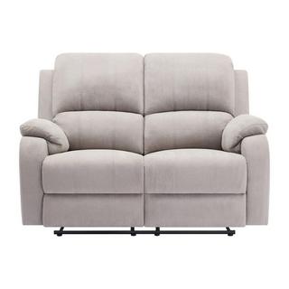 Vente-unique Relaxsofa 2-Sitzer - Mikrofaser - Hellgrau - BRODY  