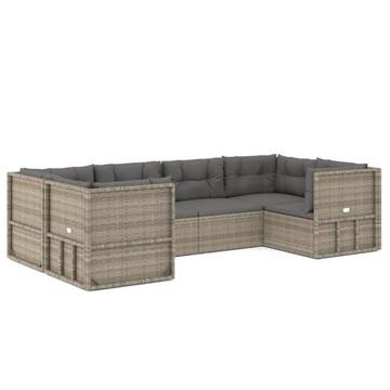 Garten lounge set poly-rattan