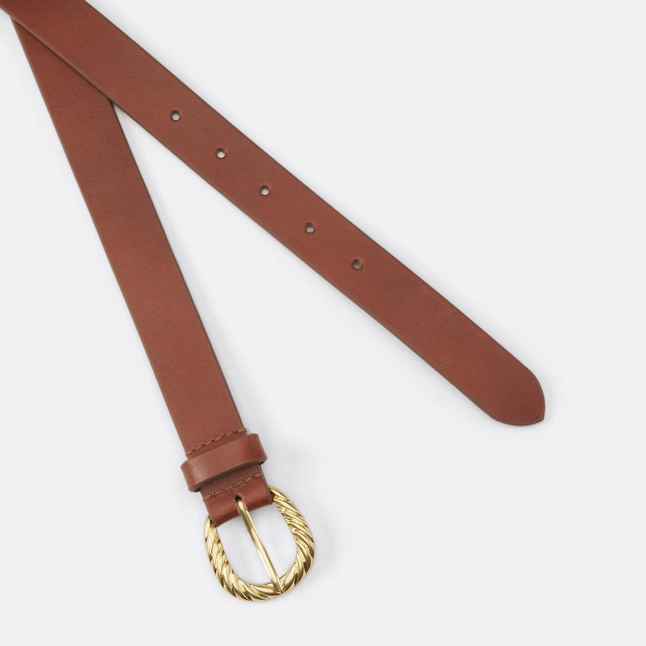La Redoute Collections Ceinture en cuir boucle fantaisie  