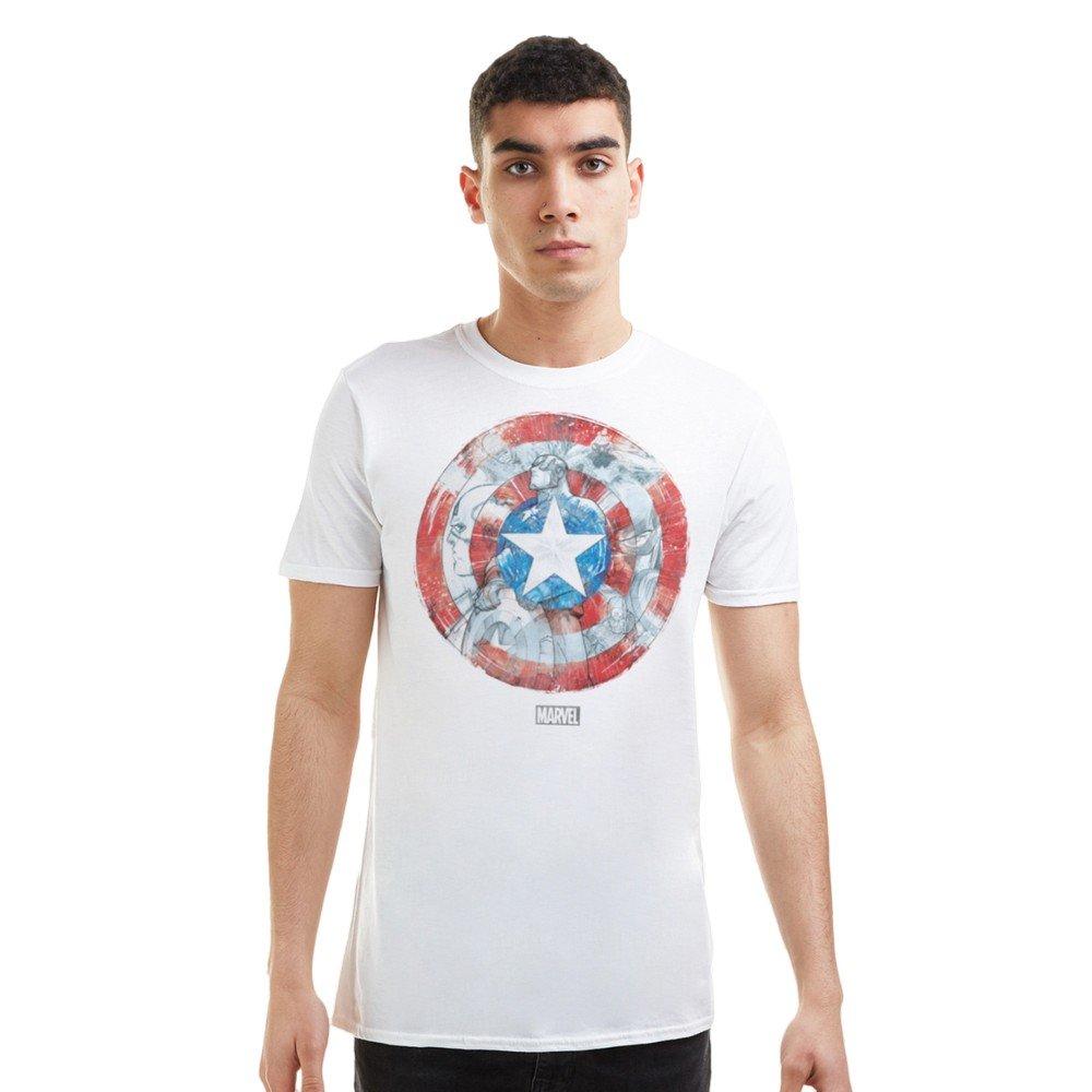 CAPTAIN AMERICA Shield T-Shirt Imprimé Graphique  