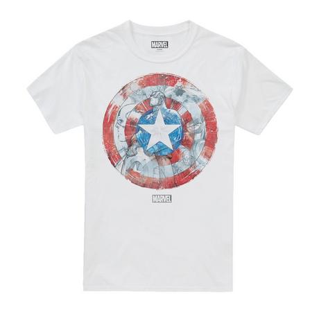 CAPTAIN AMERICA Shield T-Shirt Imprimé Graphique  