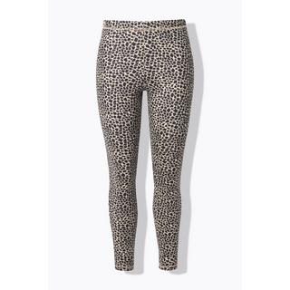 Ulla Popken Ski Funktionsleggings Leomuster Schmales Bein Recycelt  