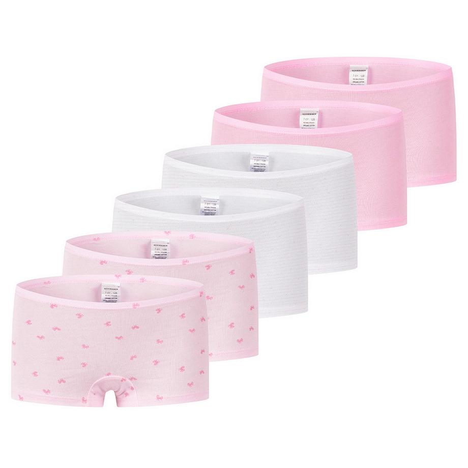 6er Pack Kids Girls 95/5 Organic Cotton - Shorts