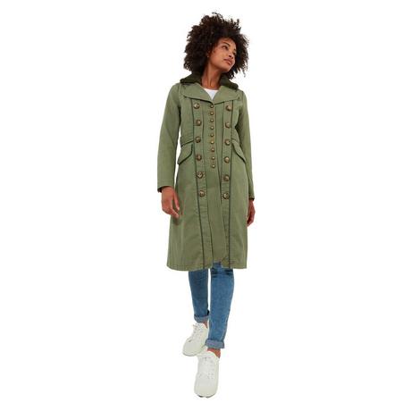 Joe Browns  Manteau Militaire Longiligne Col Fausse Fourrure 