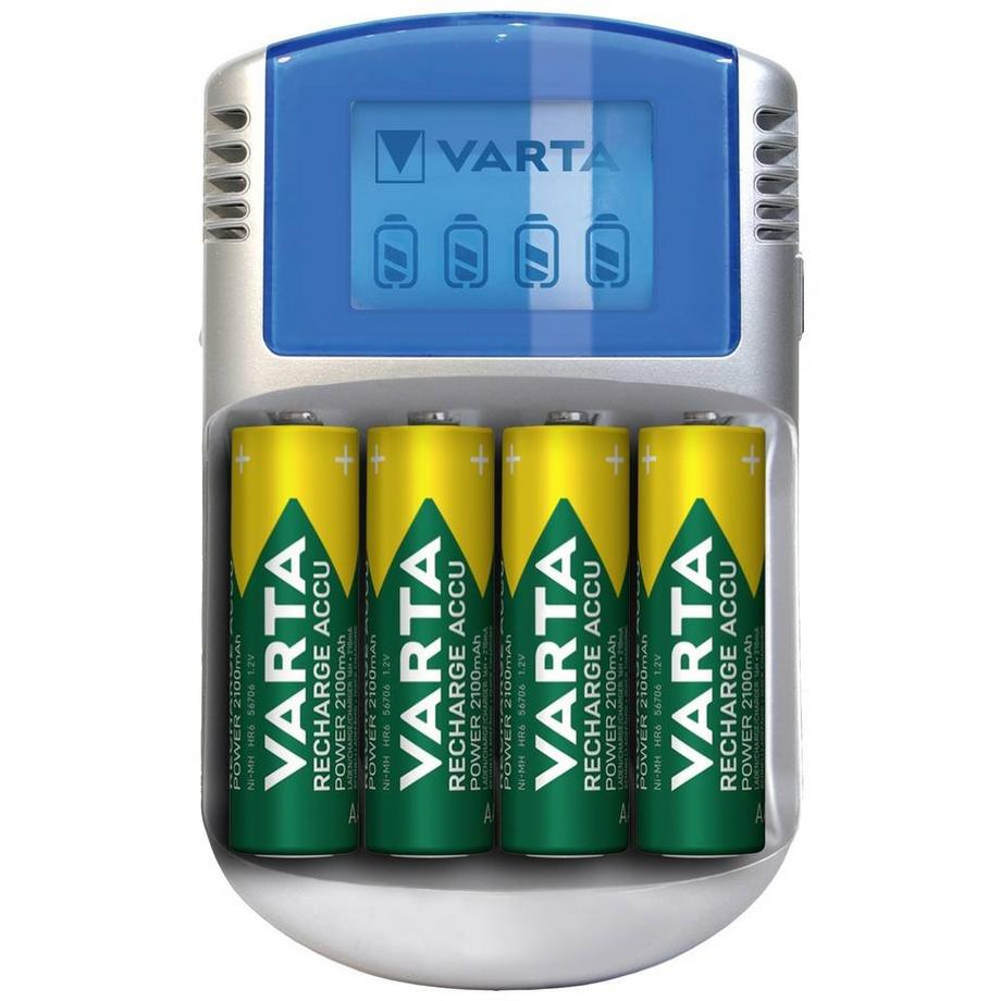 VARTA  Chargeur LCD avec 4 accus R6 Ready2Use 2600 mAh 