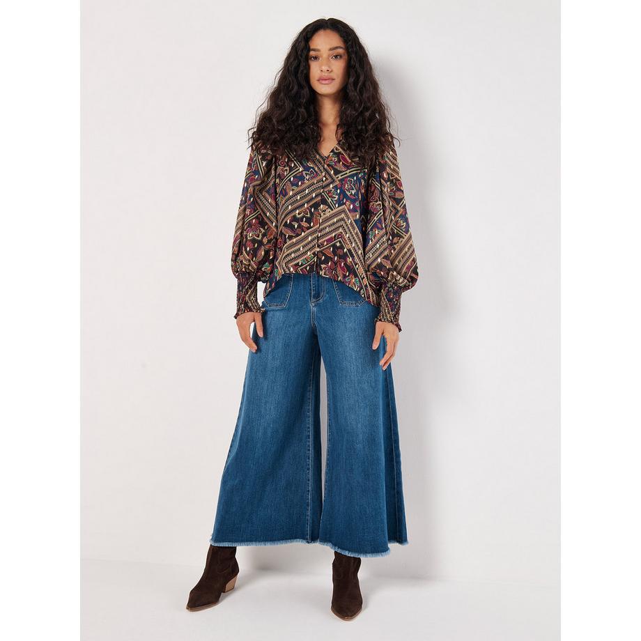 APRICOT Blusa floreale con maniche a palloncino  