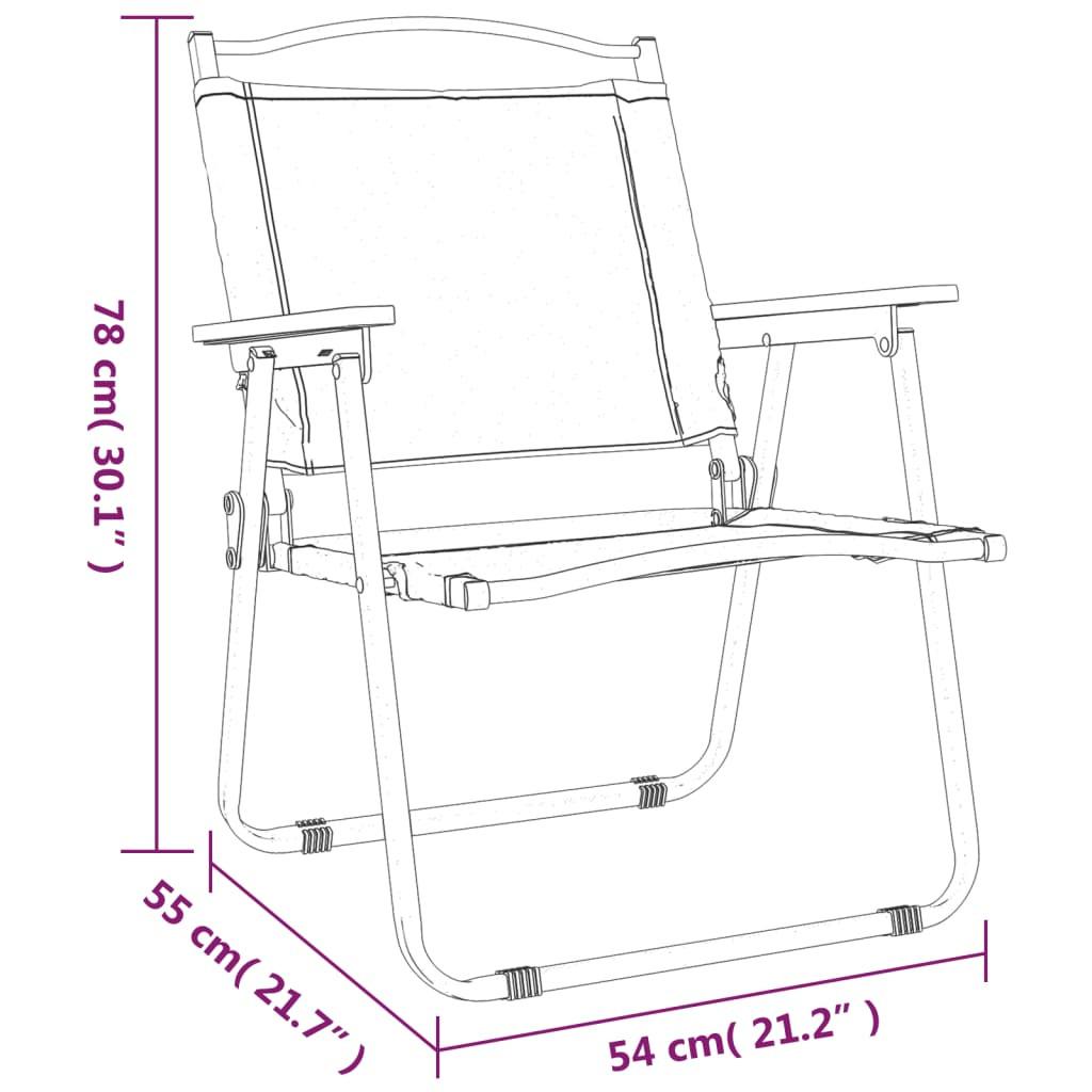 VidaXL Campingstuhl polyester  