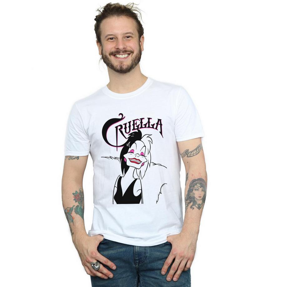 Disney Cruella De Vil T-Shirt Stampata  