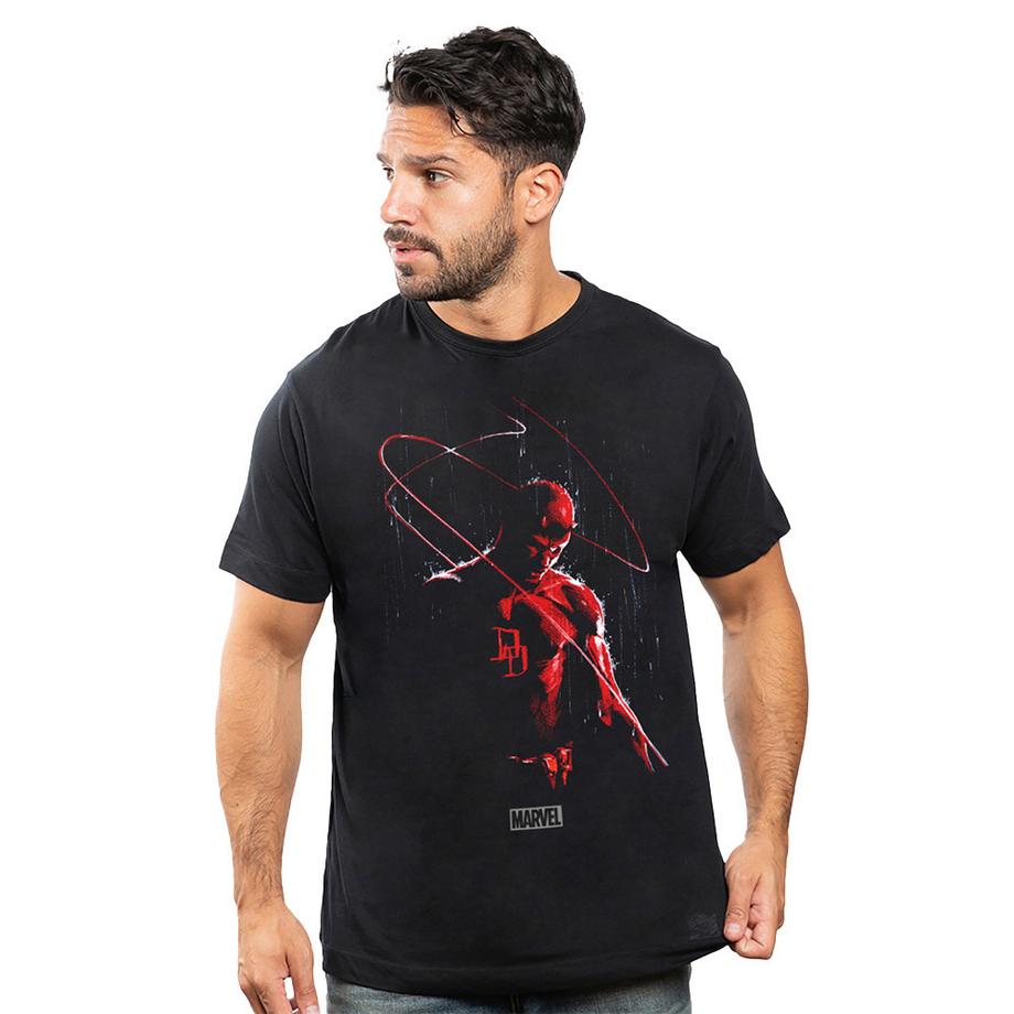 Daredevil Logo Bedrucktes Kurzarm T-Shirt  