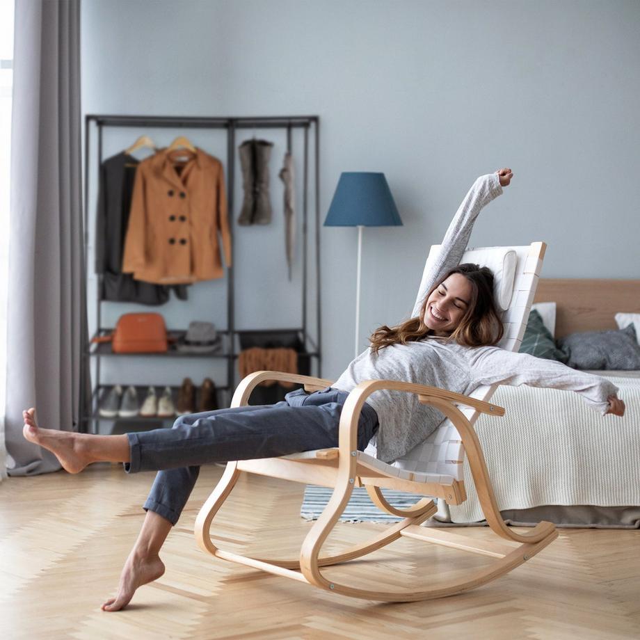 B2X Offener Kleiderschrank mit Wäschekorb  