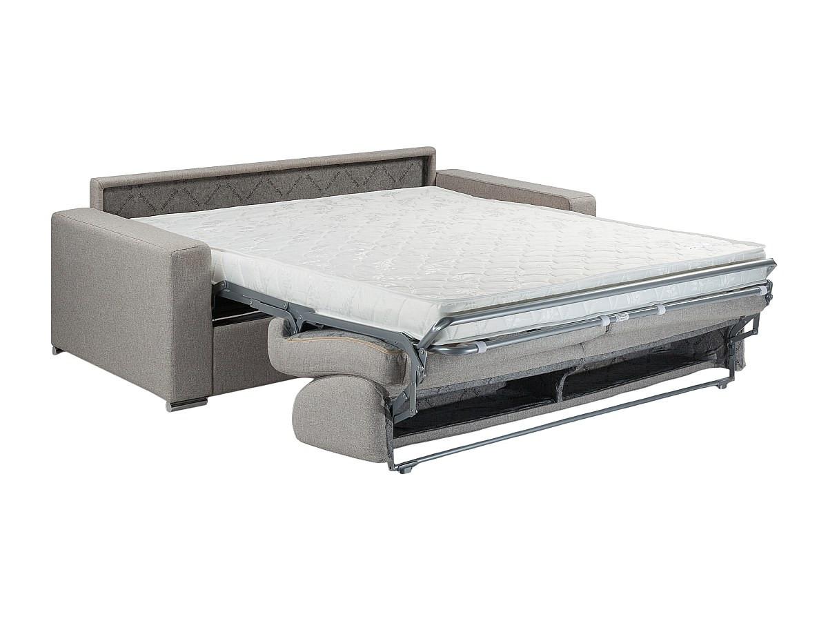 LINEA SOFA Canapé 3 places conible express en tissu CALITO Couchage 1Matelas  