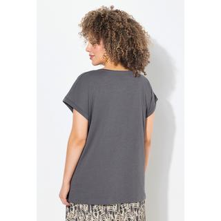 Ulla Popken T-Shirt Oversized Stampa LOVE Maniche Corte  