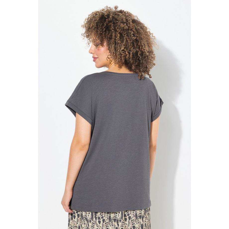 Ulla Popken T-Shirt Oversized Imprimé LOVE Manches Courtes  