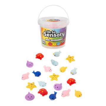 Mini Squishmeez 24 Pz In Un Secchio