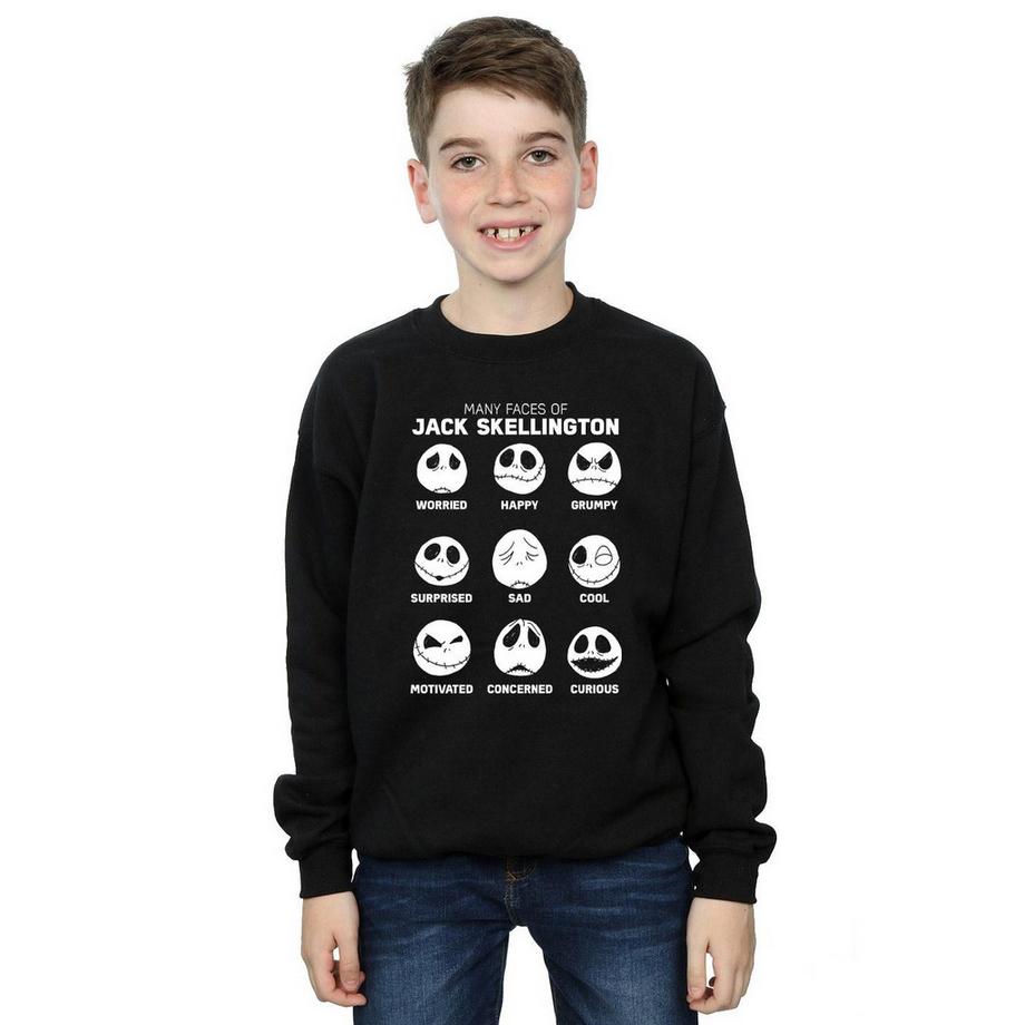 Disney  Nightmare Before Christmas The Many Faces Of Jack Sweatshirt 