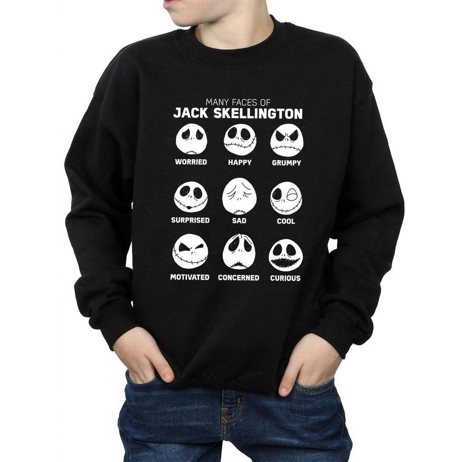 Disney  Nightmare Before Christmas The Many Faces Of Jack Sweatshirt 