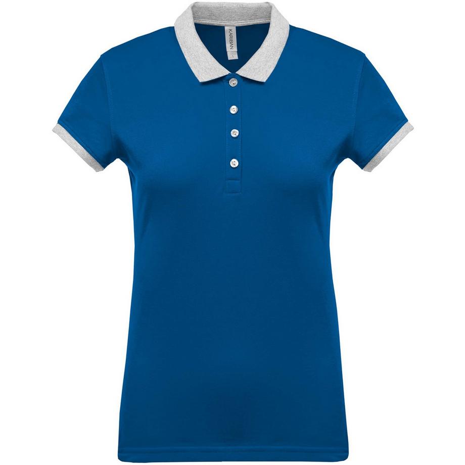 Kariban Bicolor Kurzarm Poloshirt  