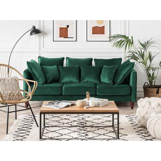 Beliani 3 Sitzer Sofa aus Samtstoff Industriell FENSTAD  