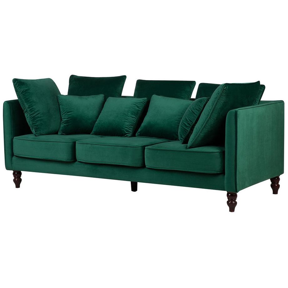 Beliani 3 Sitzer Sofa aus Samtstoff Industriell FENSTAD  