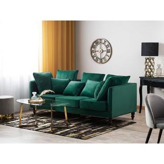 Beliani 3 Sitzer Sofa aus Samtstoff Industriell FENSTAD  