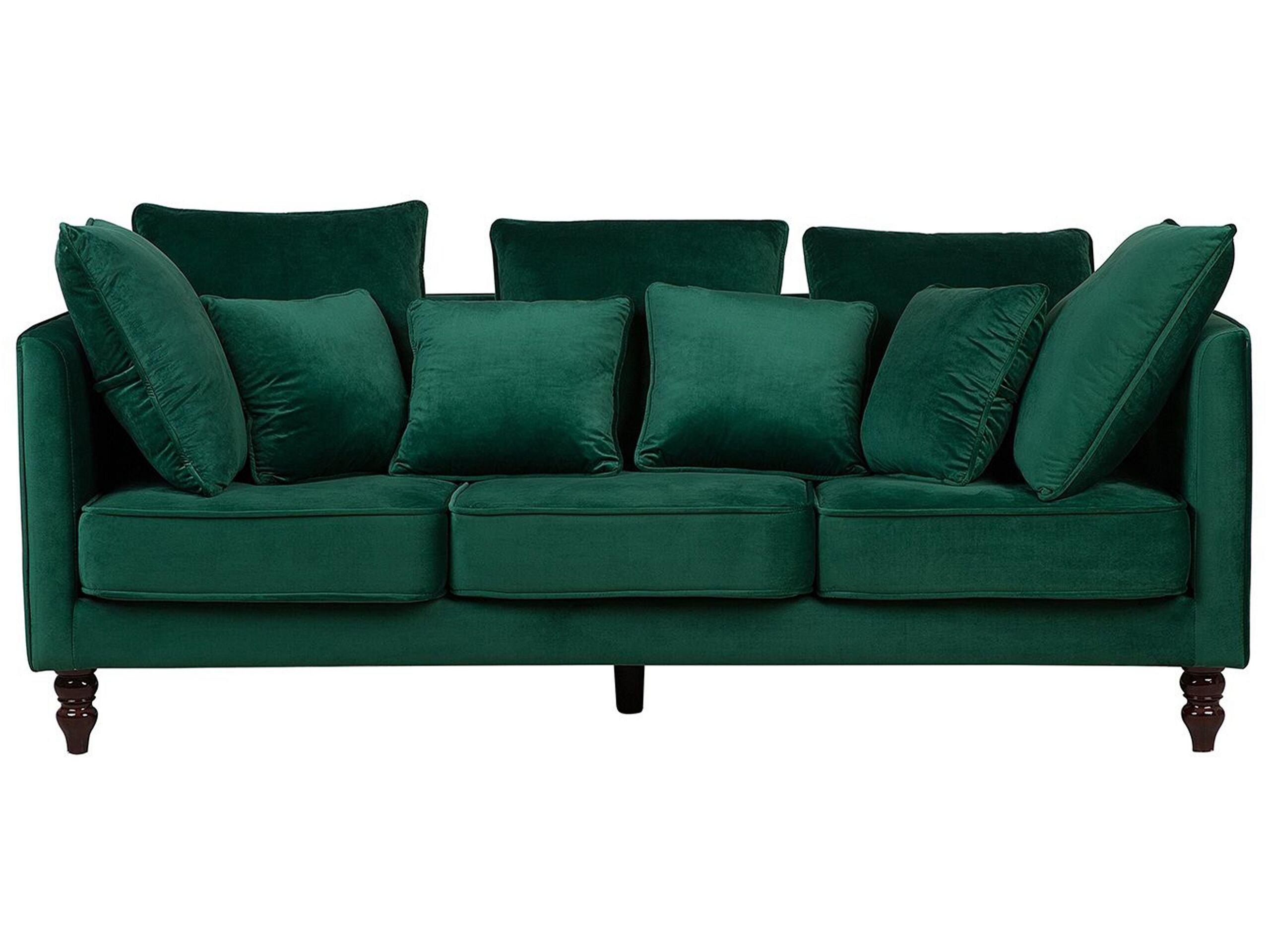 Beliani 3 Sitzer Sofa aus Samtstoff Industriell FENSTAD  