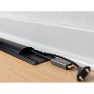 DeLock  20711 cavo proiettore Canalina per protezione cavi da pavimento Nero 