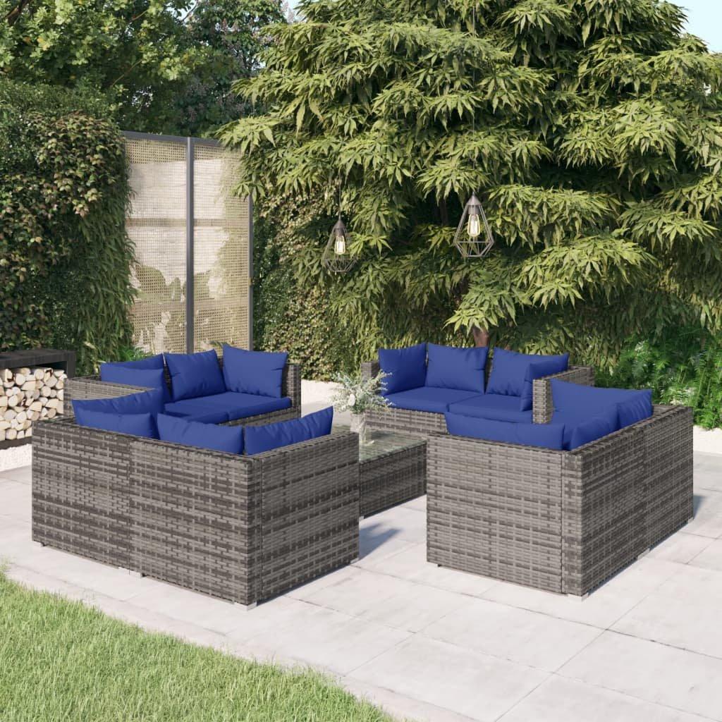 VidaXL Garten-lounge-set poly-rattan  