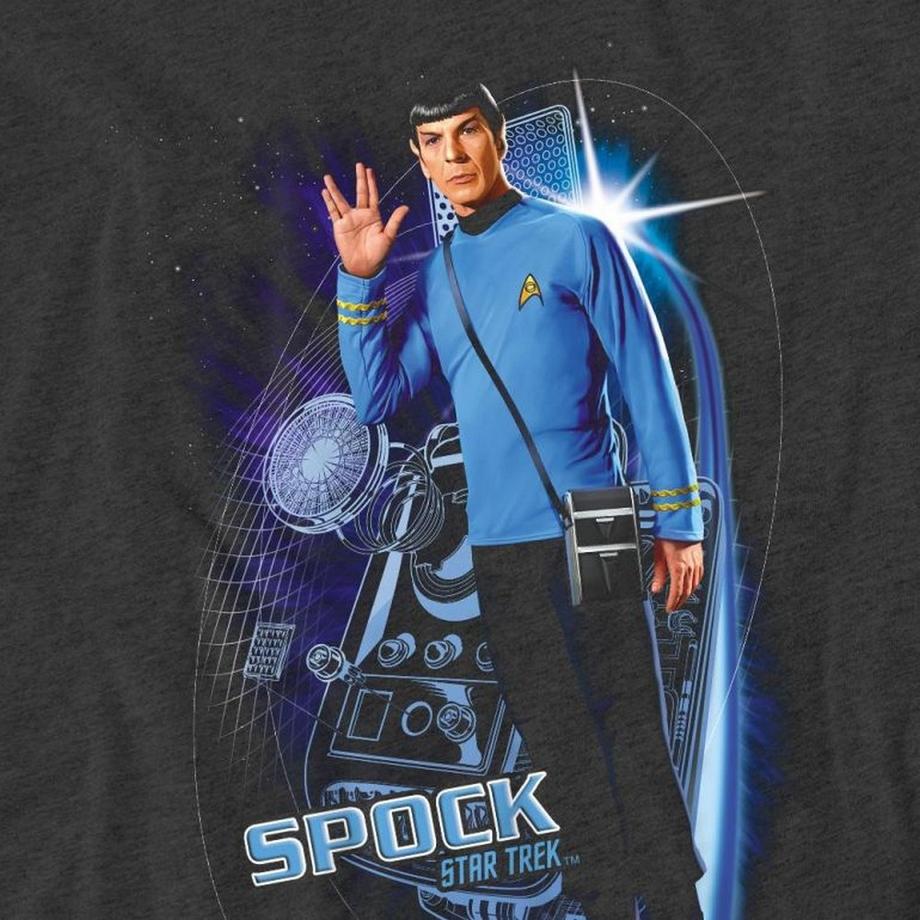 Star Trek T-Shirt melange con grafica Spock  