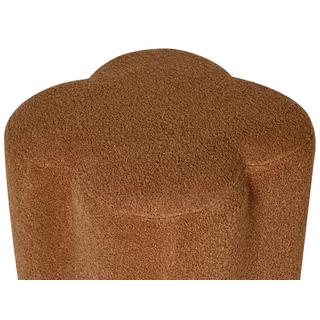 Beliani Pouf en Bouclé Traditionnel MANCOS  