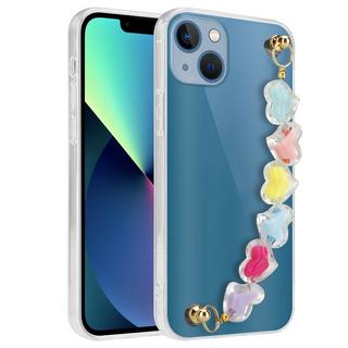 Cadorabo  Housse compatible avec Apple iPhone 13 - Coque de protection en silicone TPU flexible avec chaîne de poignet 