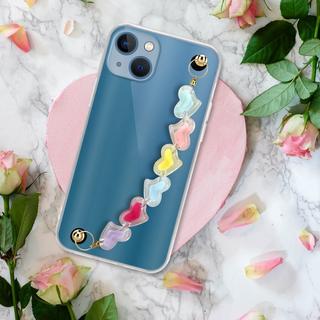 Cadorabo  Housse compatible avec Apple iPhone 13 - Coque de protection en silicone TPU flexible avec chaîne de poignet 