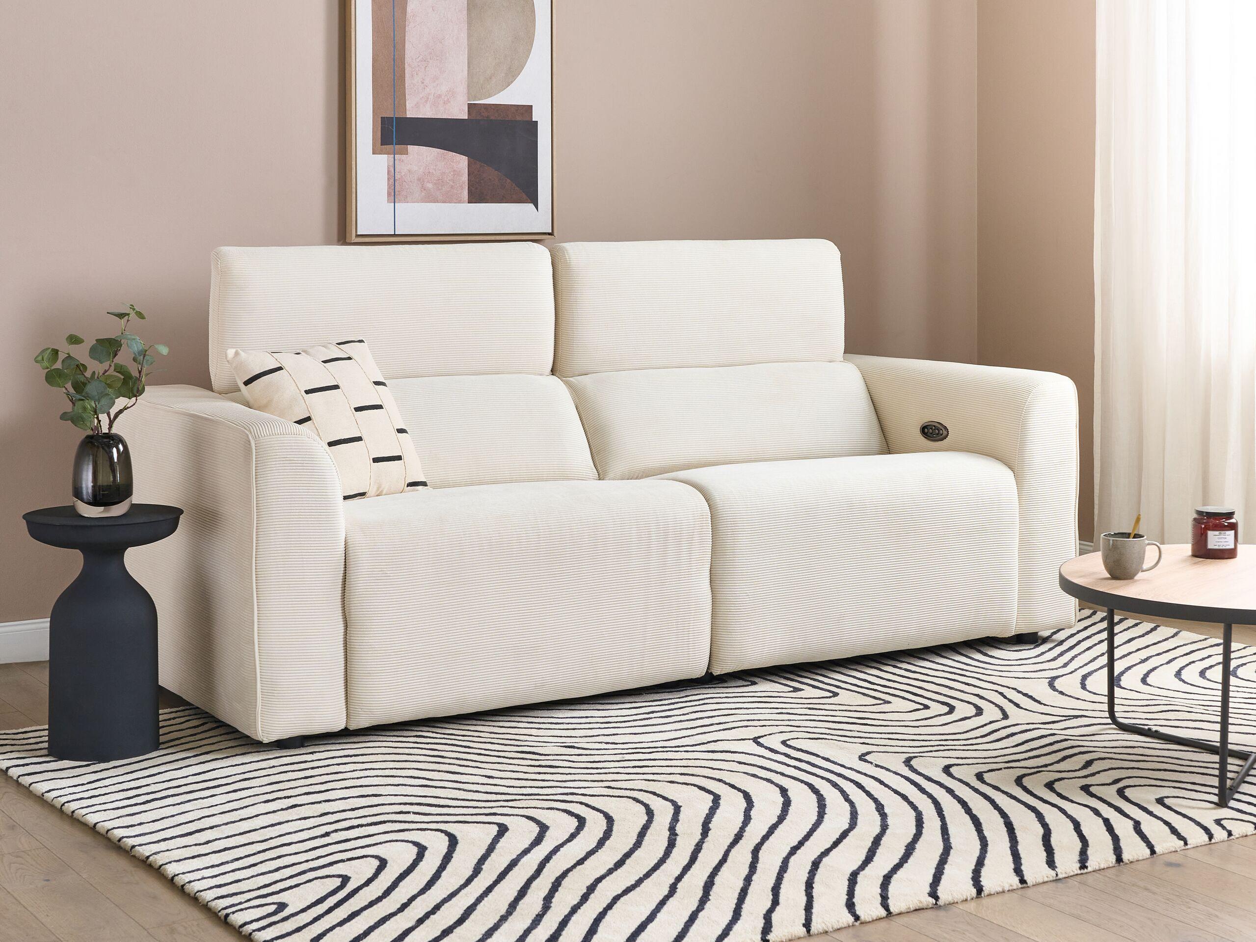 Beliani 2 Sitzer Sofa aus Cord Modern ULVEN  