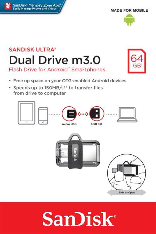 SanDisk  SDDD3   (64GB, USB A, 3.0  ) 