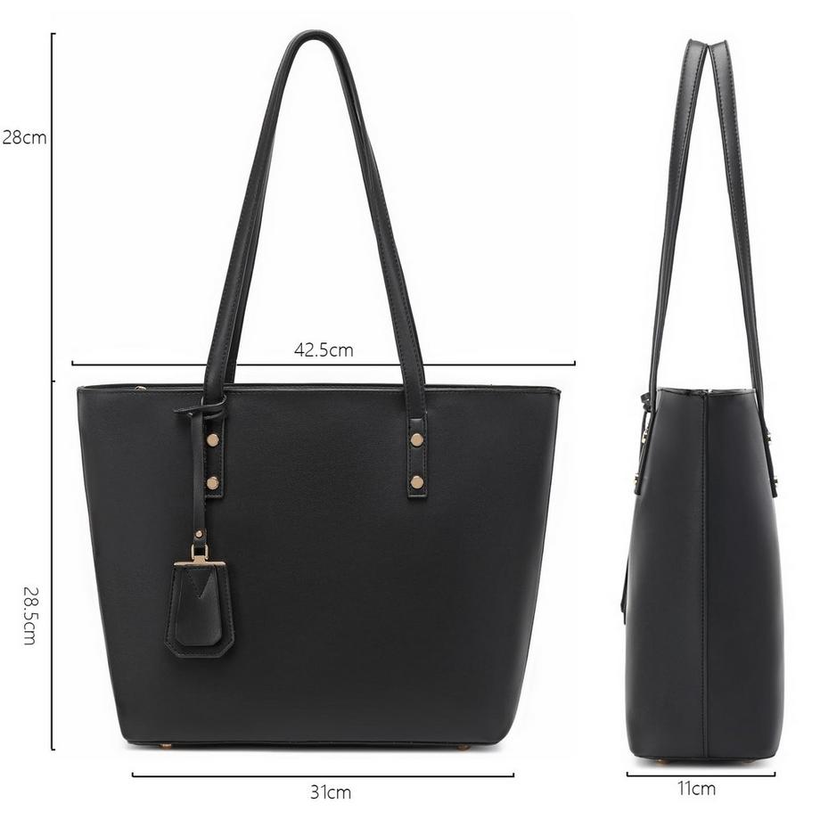 Only-bags.store Arbeitstasche mit grossem Fassungsvermögen und Reissverschluss  